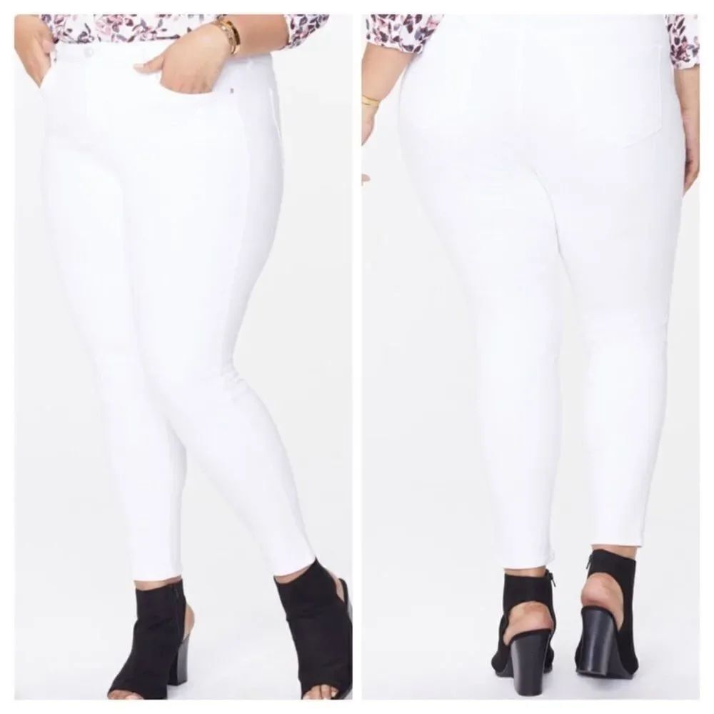 NYDJ White Ami Ankle Skinny Jeans Size 16